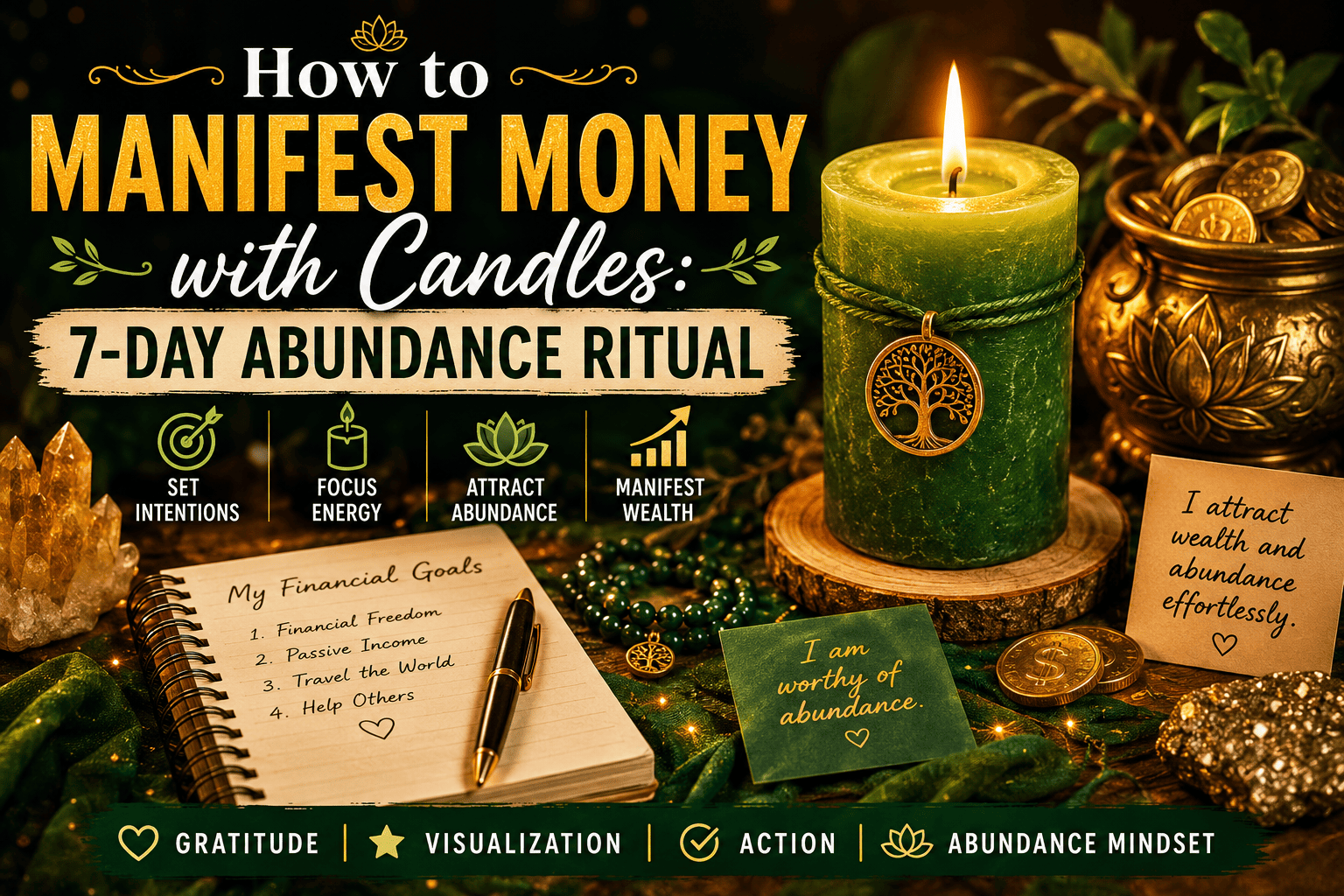 How to Manifest Money with Candles: 7-Day Abundance Ritual for Beginners
